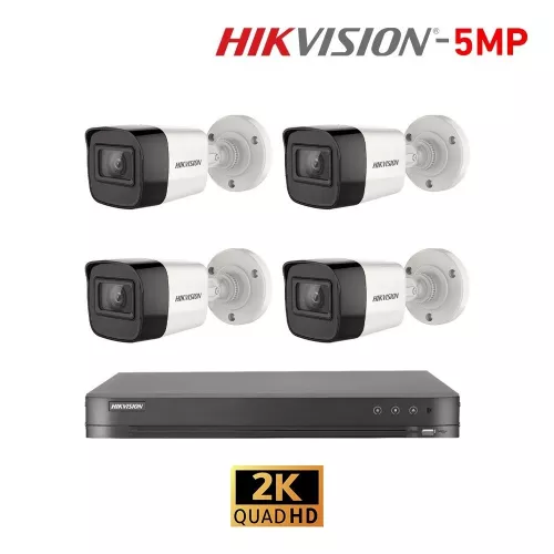 بكج 4 كاميرات 5 ميقا  مع الرسيفر والهاردسك