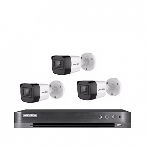 بكج أعمال 3 كاميرات ip  دقة 4ميقا مع الجهاز والهاردسك