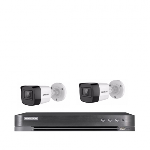 بكج أعمال 2 كاميرات ip  دقة 2 ميقا مع الجهاز والهاردسك