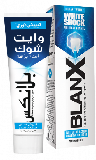بلانكس وايت شوك معجون أسنان تبييض فوري 75 مل