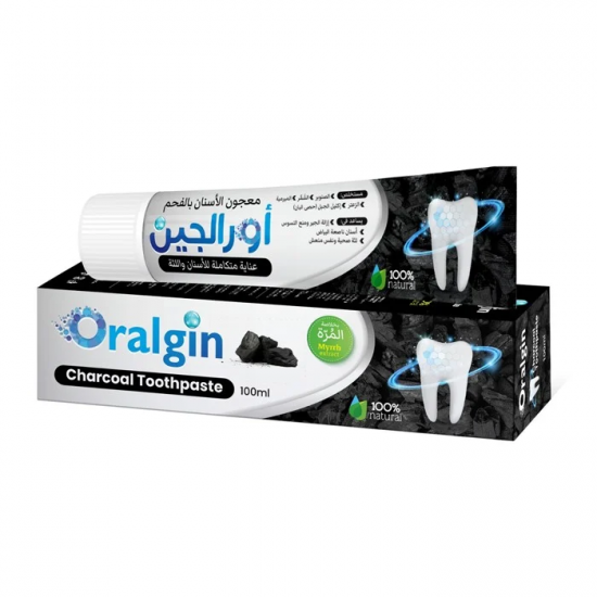 اورالاجين بخلاصة المُرَّة معجون تبييض أسنان بالفحم 50 مل