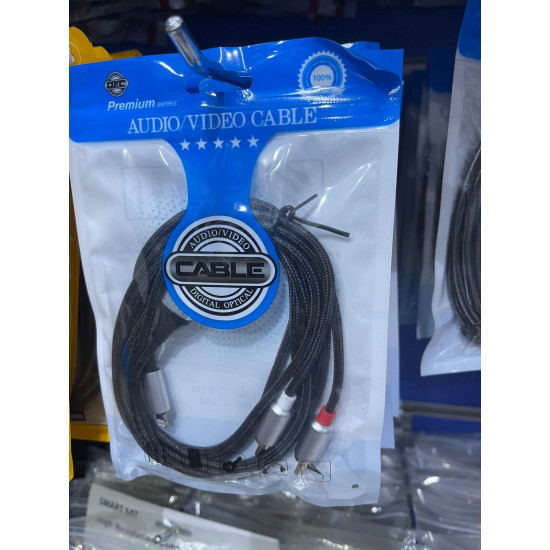 سلك اصلي ماركه cable من ايفون الى مخرج صوت RCA او اوديو عادي مزوج مونو 3 m ضمان سنه سلك اصلي ماركه cable من ايفون الى مخرج صوت RCA او اوديو عادي مزوج مونو 3 m ضمان سنه