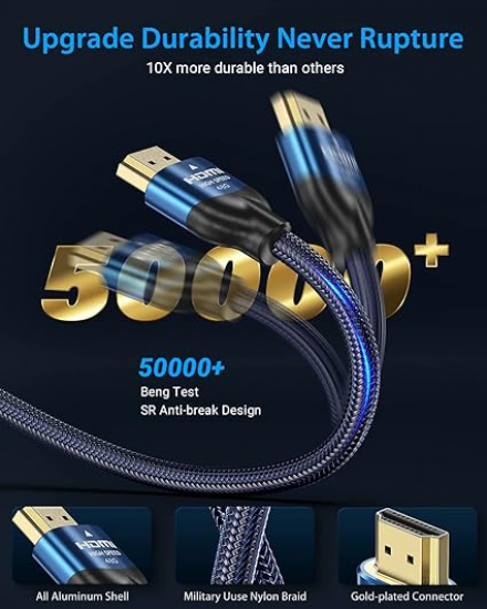 سلك hd 1024 _ 4k واعلى للتلفزيون عالي الدقه وكروت شاشه الالعاب والشاشات العاديه وبلاي ستيشن 4 و5 اكس بوكس وغيرهم