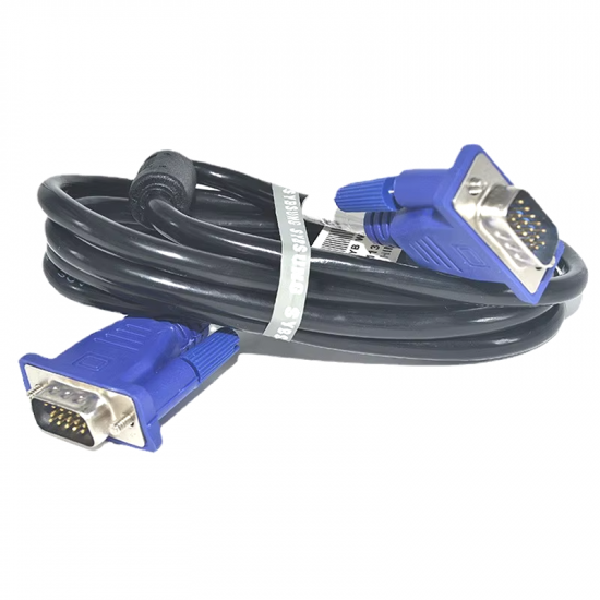 سلك من الكمبوتر او اللاب للشاشه vga ازرق اصلي 
