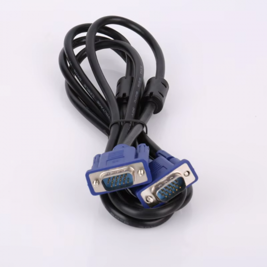 سلك من الكمبوتر او اللاب للشاشه vga ازرق اصلي 