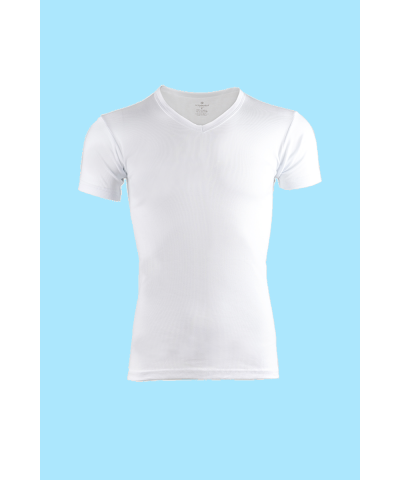 شد 6 حبة فانيلة ستريش رقبة V  صناعة تركية ماركة جيلان قطن 100% كود 047