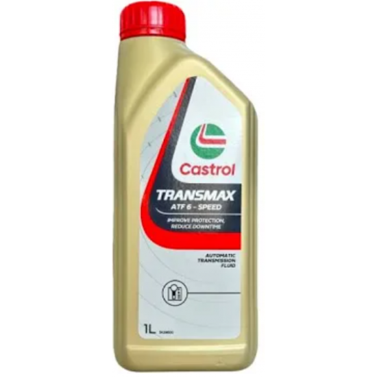 كاسترول ترانسماكس ATF 6 سبيد – 1 لتر – Castrol زيت ناقل حركة أوتوماتيكي تخليقي بالكامل كاسترول ترانسماكس ATF 6 سبيد – 1 لتر – Castrol زيت ناقل حركة أوتوماتيكي تخليقي بالكامل
