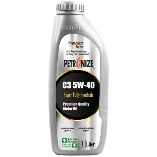 زيت Petronize 5W‑40 C3 – 1 بترونايز لتر – API SP / ACEA C3 – تخليقي بالكامل