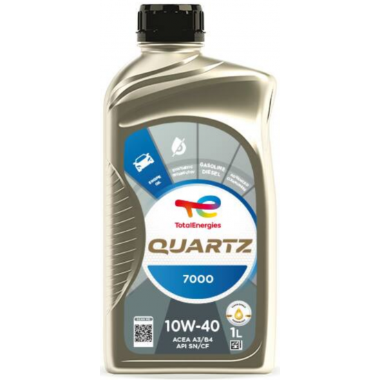 زيت Total Quartz 7000 SN 10W‑40 – 1 توتال لتر – API SN – نصف صناعي زيت Total Quartz 7000 SN 10W‑40 – 1 توتال لتر – API SN – نصف صناعي