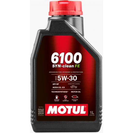 موتول Motul 6100 SYN‑CLEAN SAE 5W‑30 C3 – زيت محرك تخليقي 1 لتر