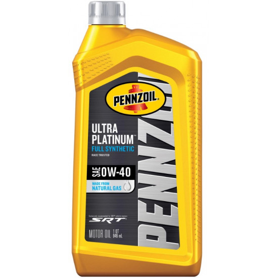 زيت المحرك الصناعي الكامل بنزويل Pennzoil Ultra Platinum 0W-40 – سعة 1 كوارت (946 مل) زيت المحرك الصناعي الكامل بنزويل Pennzoil Ultra Platinum 0W-40 – سعة 1 كوارت (946 مل)