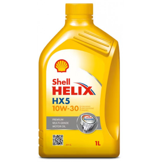 زيت المحرك المعدني الممتاز شل هيليكس HX5 10W-30 – سعة 1 لتر
