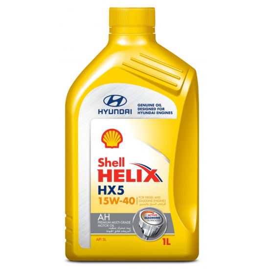 زيت المحرك المعدني الممتاز شل هيليكس HX5 AH 15W-40 – سعة 1 لتر