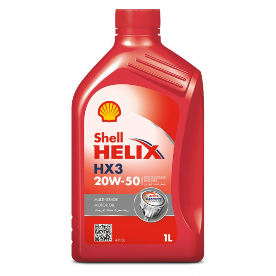 زيت المحرك المعدني الممتاز شل هيليكس HX3 20W-50 – سعة 1 لتر زيت المحرك المعدني الممتاز شل هيليكس HX3 20W-50 – سعة 1 لتر