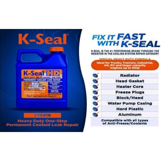 كي-سيل إتش دي – مانع تسرب قوي للمحركات الكبيرة والشاحنات K-sael Heavy Duty HD