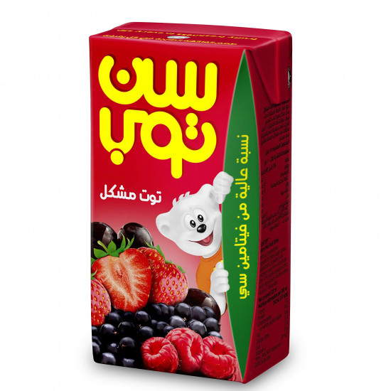 سن توب توت مشكل 6 حبة*125 مل (نصف درزن)