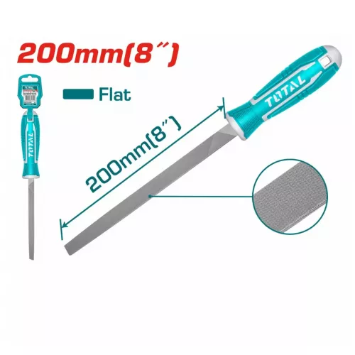 مبرد حديد مبسط عريض 200 مم 8 انش توتال مبرد حديد مبسط عريض 200 مم 8 انش توتال