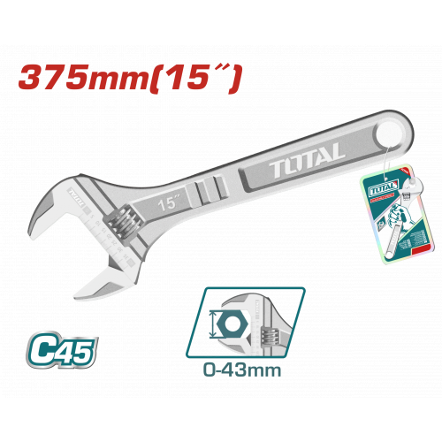 مفتاح اموليت إنكليزي قياس 15 انش 375 ﻛﺭﻭﻡ توتال
