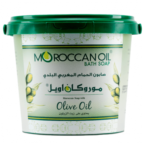 صابون الحمام المغربي البلدي بزيت الزيتون من موروكان اويل -850غ