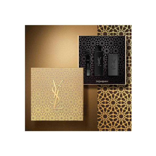 اف سان لوران مجموعة لي بيرفيوم ( عطر أو دو بارفان 100مل+ أو دو بارفان 10مل+صابون منظف)