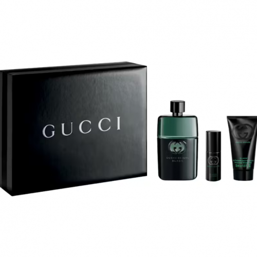 طقم غوتشي جولتي بلاك رجالي او دي تواليت 90 مل + 8 مل + شامبو 50 مل