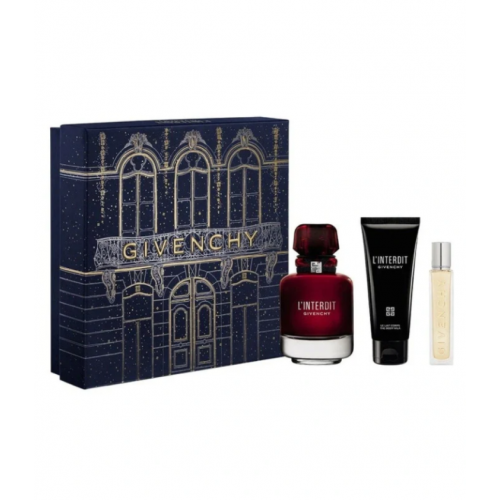 طقم جيفنشي لي انترديت نسائي او دي بارفيوم 80 مل + 12.5 مل + حليب للجسم 75 مل