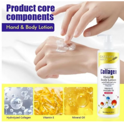 لوشن الكولاجين لليدين والجسم مع زيت الأفوكادو لتبييض البشرة 480 جم