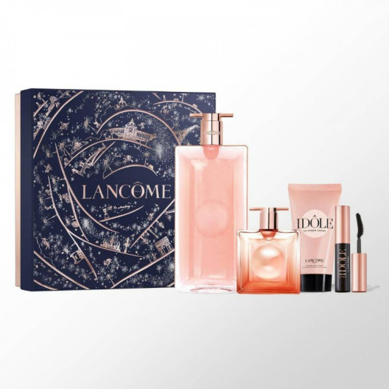 لانكوم مجموعة ايدول (عطر أو دو بارفان 100مل+ أو دو بارفان 25مل+ لوشن للجسم 50مل+مسكارا)