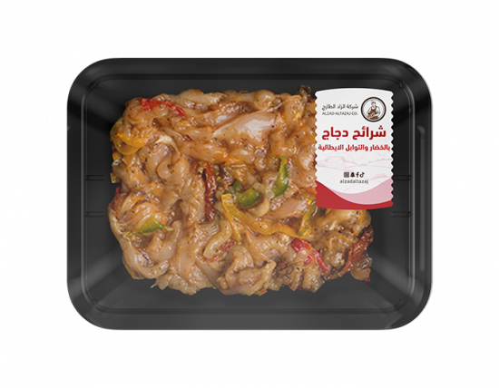 شرائح دجاج بالخضار والتوابل الايطالية