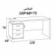 مكتب خشبي أنيق باللون الفاتح مع 3 أدراج تخزين وقفل – مقاس 120×60×75 سم مكتب خشبي أنيق باللون الفاتح مع 3 أدراج تخزين وقفل – مقاس 120×60×75 سم