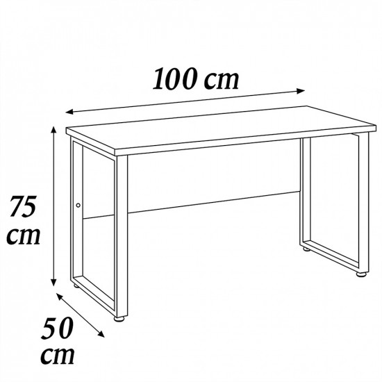 مكتب خشبي رمادي – مقاس 100×50×75 سم مكتب خشبي رمادي – مقاس 100×50×75 سم