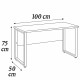 مكتب خشبي رمادي – مقاس 100×50×75 سم مكتب خشبي رمادي – مقاس 100×50×75 سم