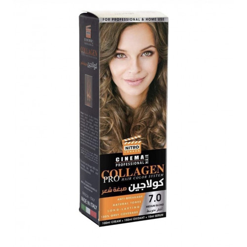 كولاجين صبغة شعر رقم 7.0 أشقر متوسط