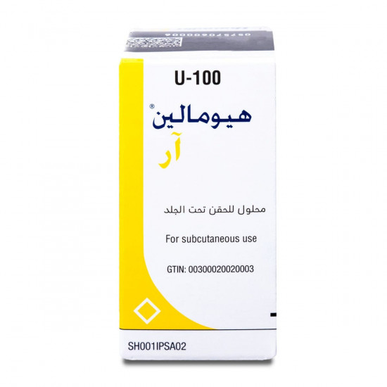 هيومالين - ار 100 وحدة دولية 10 مل (ثلاجة) هيومالين - ار 100 وحدة دولية 10 مل (ثلاجة)