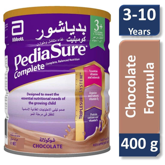 بدياشور كومبليت 3+ شوكولاته 400 جم بدياشور كومبليت 3+ شوكولاته 400 جم