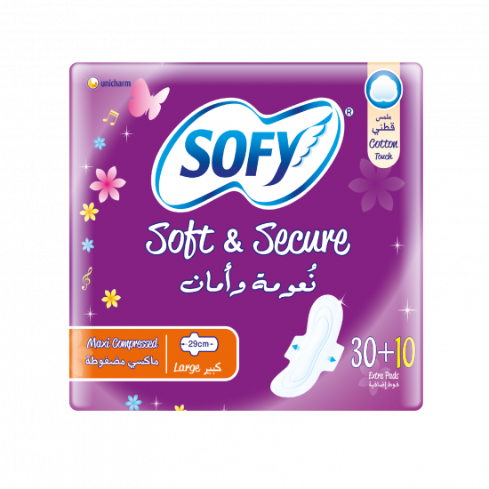 سوفي ماكسي سميكة كبيربالاجنحة 30+10 فوطة