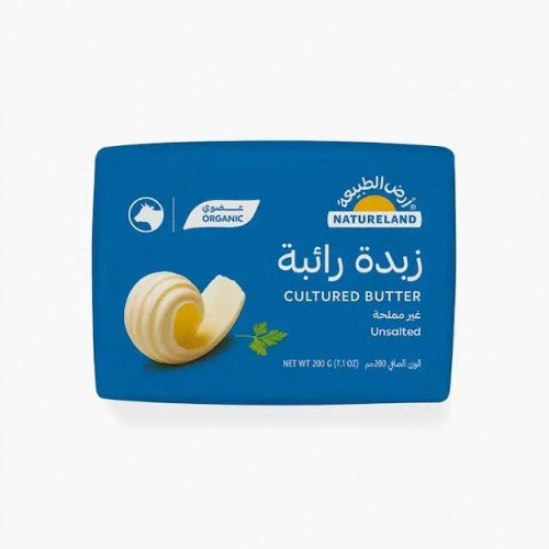 زبدة رائبة غير مملحة 200جم ارض الطبيعة زبدة رائبة غير مملحة 200جم ارض الطبيعة