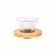 مقطر قهوة V60 زجاجي ، وسط