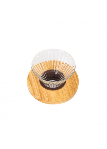 مقطر قهوة V60 زجاجي ، وسط