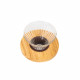 مقطر قهوة V60 زجاجي ، وسط