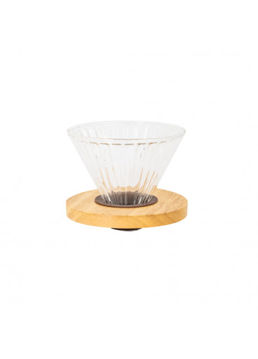 مقطر قهوة V60 زجاجي ، كبير مقطر قهوة V60 زجاجي ، كبير