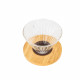 مقطر قهوة V60 زجاجي ، كبير مقطر قهوة V60 زجاجي ، كبير
