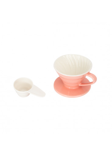 مقطر قهوة V60 زجاجي ، متوسط