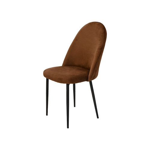 طاولة طعام خشب مع أرجل معدنية 6 كرسي بني طاولة طعام خشب مع أرجل معدنية 6 كرسي بني