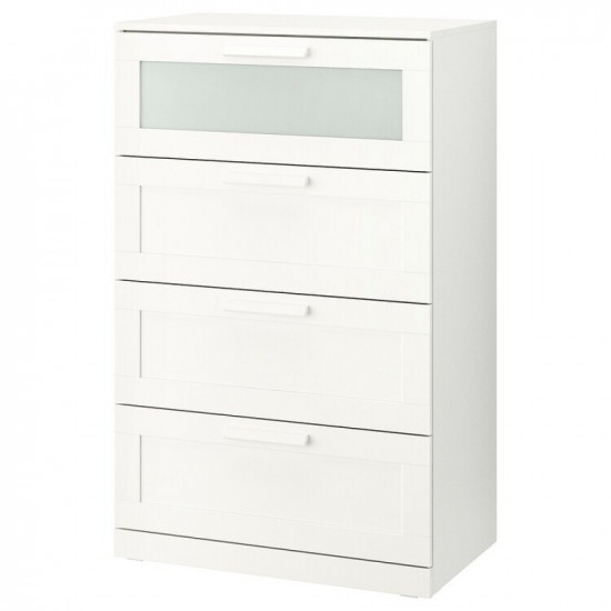 خزانة بـ 4 أدراج مع باب زجاجي 78x124 سم خزانة بـ 4 أدراج مع باب زجاجي 78x124 سم