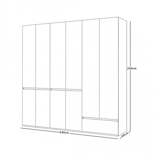 دولاب ملابس مودرن خشبي 6 باب دولاب ملابس مودرن خشبي 6 باب