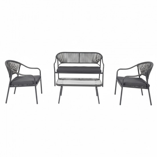 طقم كنب 3 قطع مع طاولة بسطح زجاجي طقم كنب 3 قطع مع طاولة بسطح زجاجي