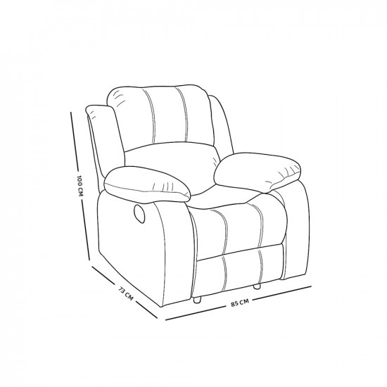 كرسي استرخاء مودرن ثابت كافيه داكن