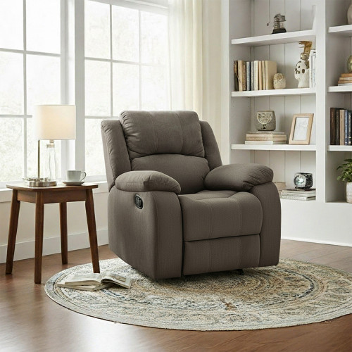 كرسي استرخاء مودرن ثابت كافيه داكن كرسي استرخاء مودرن ثابت كافيه داكن