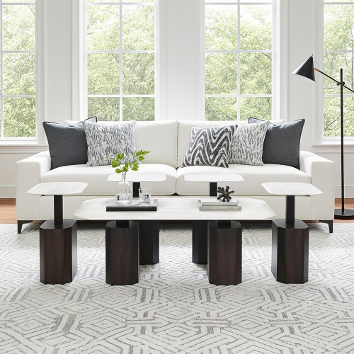 طقم طاولات قهوة 5 قطع معدني مع سطح سيراميك طقم طاولات قهوة 5 قطع معدني مع سطح سيراميك